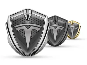 Tesla Emblème Silicone Insigne Style Exclusif Allure Chic